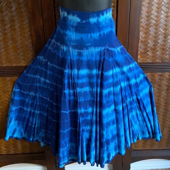 KAREN KANE - TIE DYE COTTON FULL SKIRT 3X - Picture 1 of 4